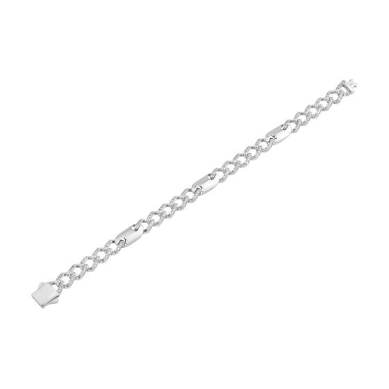 Herren-Diamantarmband im kubanischen Stil