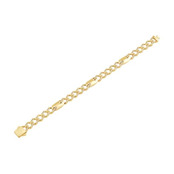 Herren-Diamantarmband im kubanischen Stil
