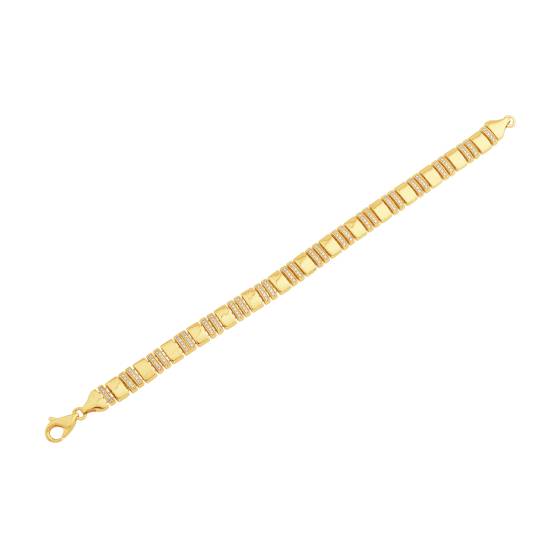 Herren-Diamantarmband im kubanischen Stil