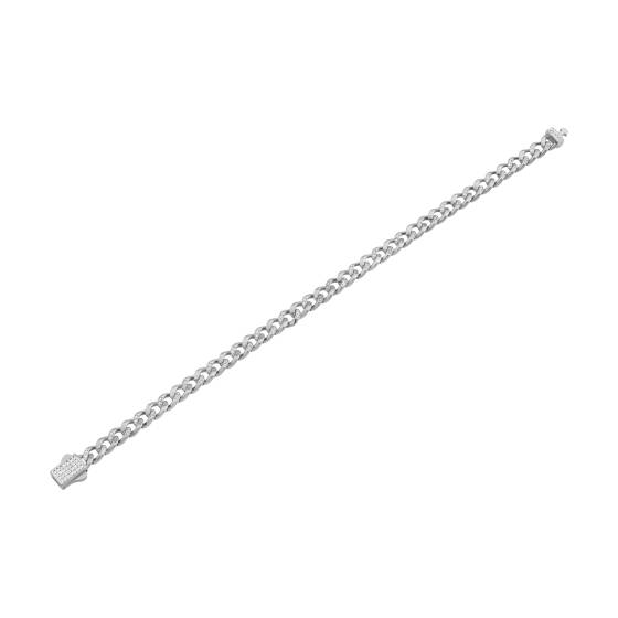Herren-Diamantarmband im kubanischen Stil