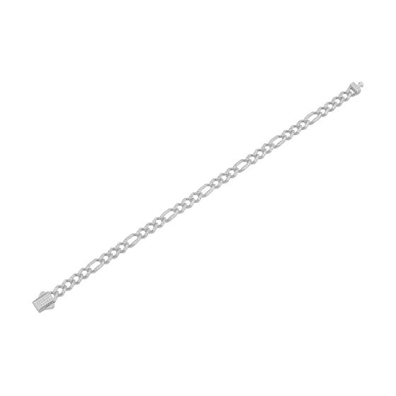 Herren-Diamantarmband im kubanischen Stil