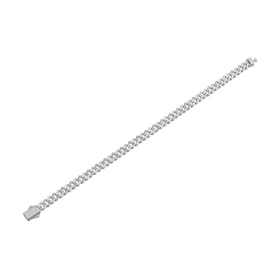 Herren-Diamantarmband im kubanischen Stil