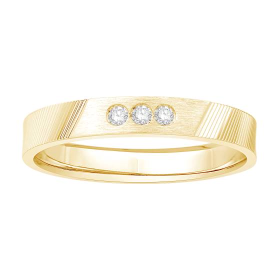 Herren-Ehering mit Diamanten