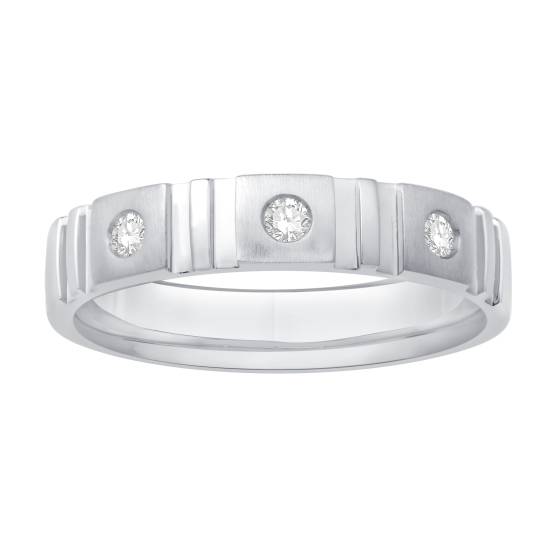 Herren-Ehering mit Diamanten