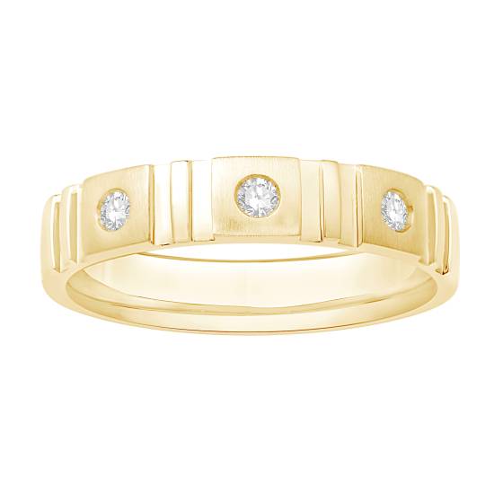 Herren-Ehering mit Diamanten