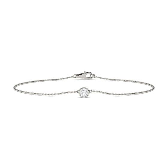 Classic Round Diamond Chain Bracelet