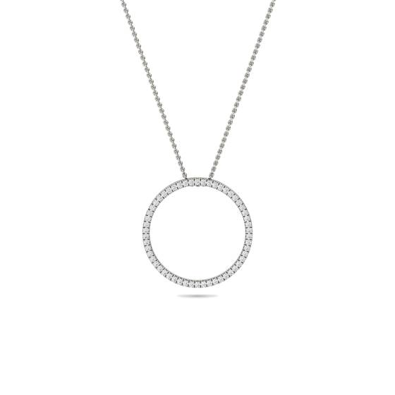 Pave Set Round Diamond Designer Pendant