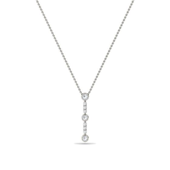 Eleganter Anhänger mit drei runden Diamanten