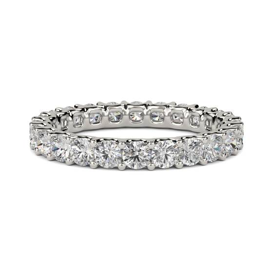 1,25 ct VS/D-E Runder Vollnarben-Diamant-Ewigkeitsring