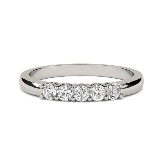 Fünf-Stein-Ewigkeitsring mit 1,75 ct SI/G-H Naturdiamanten