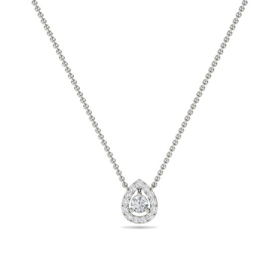 0,30 ct Cluster-Runddiamant-Designeranhänger