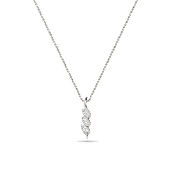 Runder Diamant-Twist-Anhänger