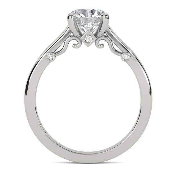 Verlobungsring mit rundem Diamanten