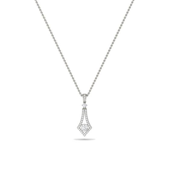 Stilvoller runder Diamant-Designer-Anhänger