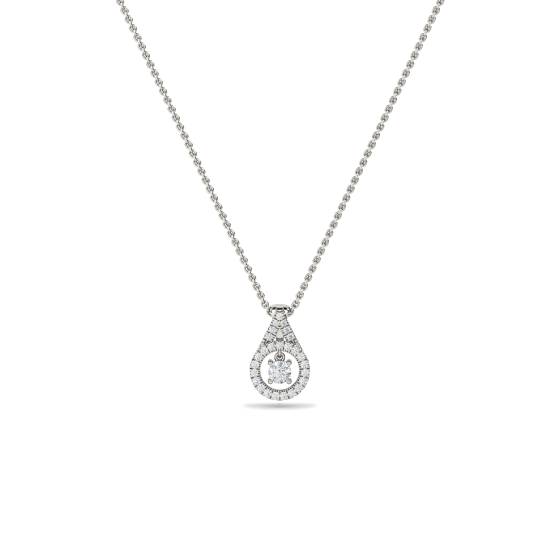 Stilvoller runder Diamant-Designer-Anhänger