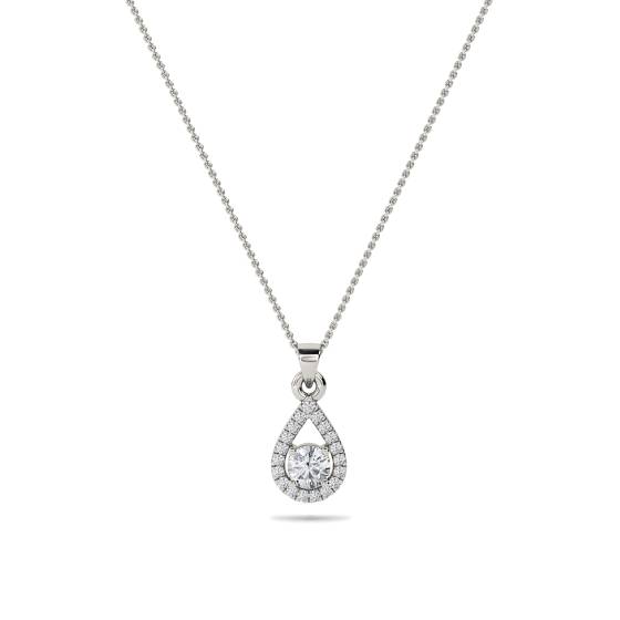 Stilvoller runder Diamant-Designer-Anhänger