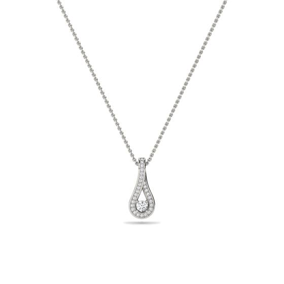 Stilvoller runder Diamant-Designer-Anhänger