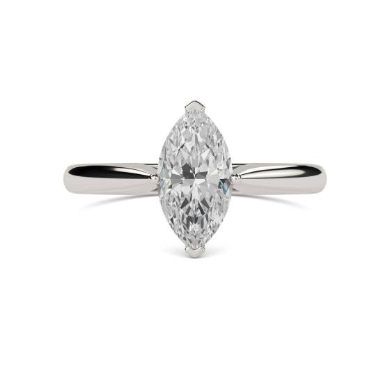 Klassischer Verlobungsring mit Marquise-Diamant

