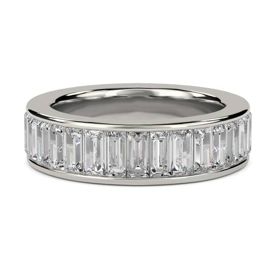 Eleganter Baguette-Diamant-Ewigkeitsring