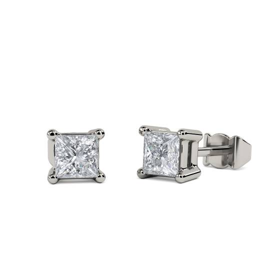 0,25 ct VS/E-F Prinzessdiamant-Ohrstecker
