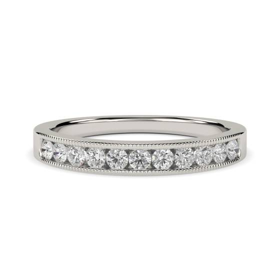 Milgrain Round Diamond Eternity Ring