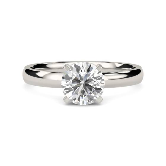 Solitärring mit einem runden, natürlichen Diamanten (2,50 ct, SI2/I)