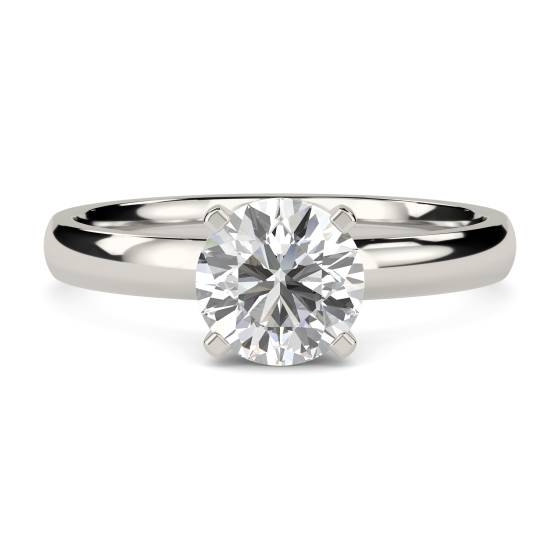 Solitärring mit einem runden, natürlichen Diamanten (2,50 ct, SI2/I)