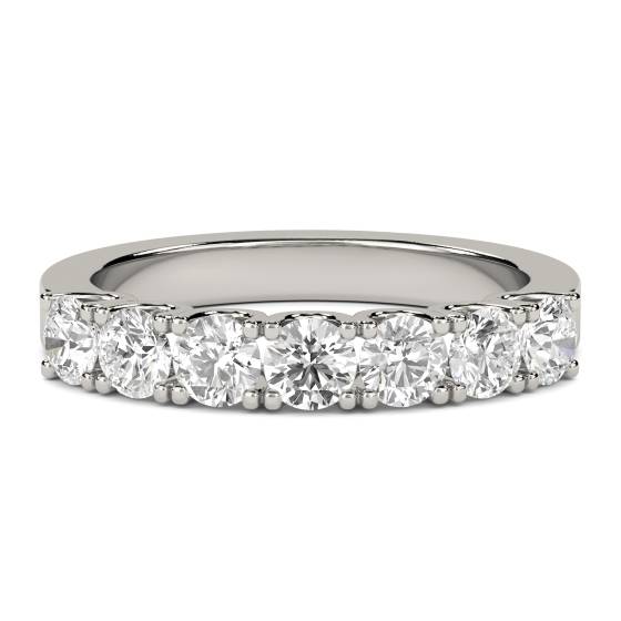 Ehering mit rundem Diamanten im VS/F-G-Schliff (1,00 ct)