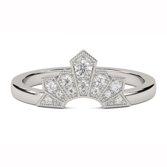 0,10 ct VS/F-G Runder Diamant-Ehering