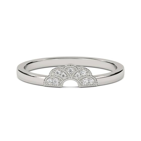 0,10 ct VS/F-G Runder Diamant-Ehering