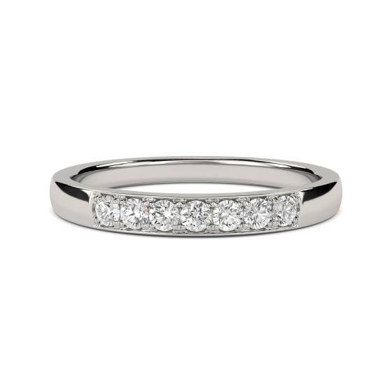 0,15 ct VS/E-F Runder Naturdiamant-Ewigkeitsring