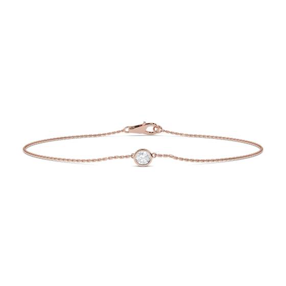 Classic Round Diamond Chain Bracelet