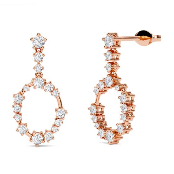 Effervecent Oval Silhouette Earrings