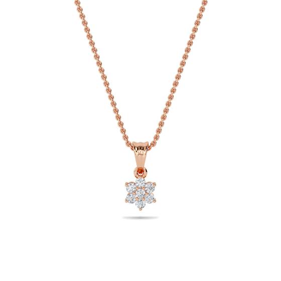 Cluster Round Diamond Designer Pendant