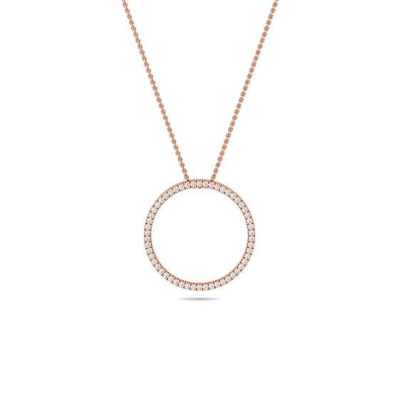 Pave Set Round Diamond Designer Pendant