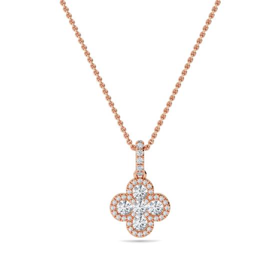 Cluster Round Diamond Designer Pendant