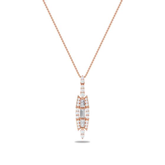 Large Reflection Pendant and Chain