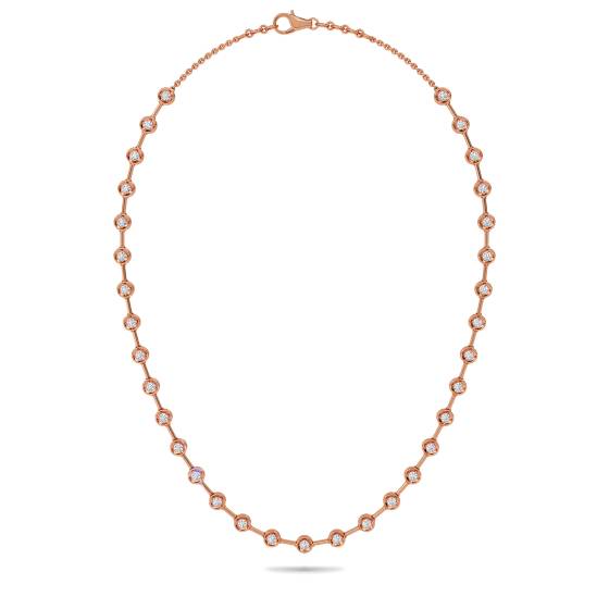 Elegante tropfenförmige Halskette mit rundem Diamanten (1,55 ct).