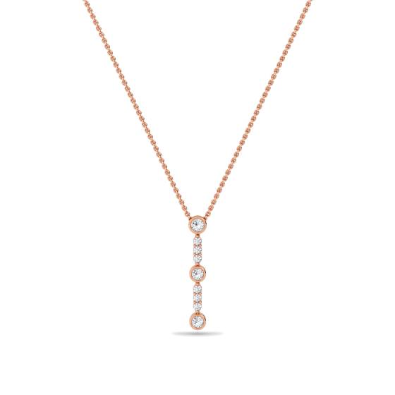 Eleganter Anhänger mit drei runden Diamanten
