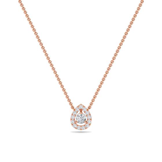 0,30 ct Cluster-Runddiamant-Designeranhänger