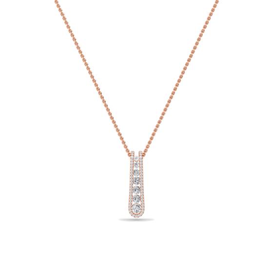Eleganter Reiseanhänger mit rundem Diamanten