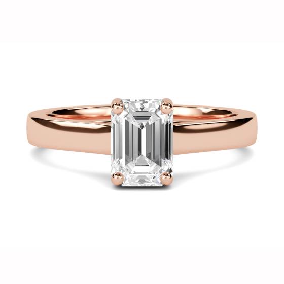 Einzigartiger Crossover-Verlobungsring mit Smaragd und Diamanten