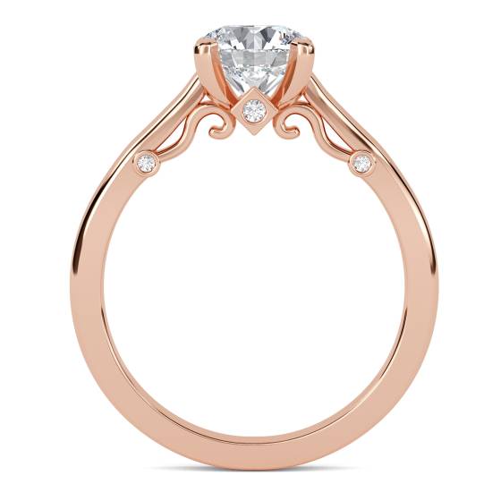 Verlobungsring mit rundem Diamanten