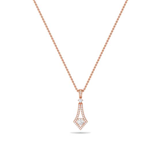 Stilvoller runder Diamant-Designer-Anhänger