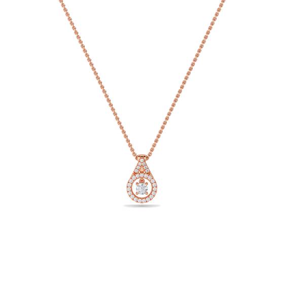 Stilvoller runder Diamant-Designer-Anhänger