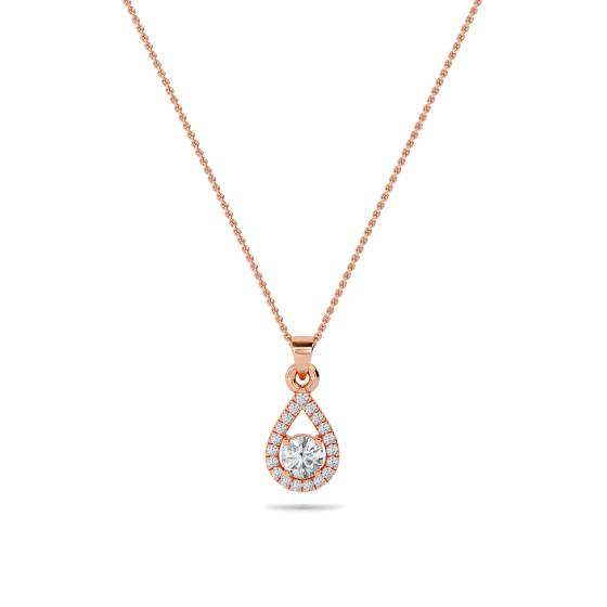 Stilvoller runder Diamant-Designer-Anhänger