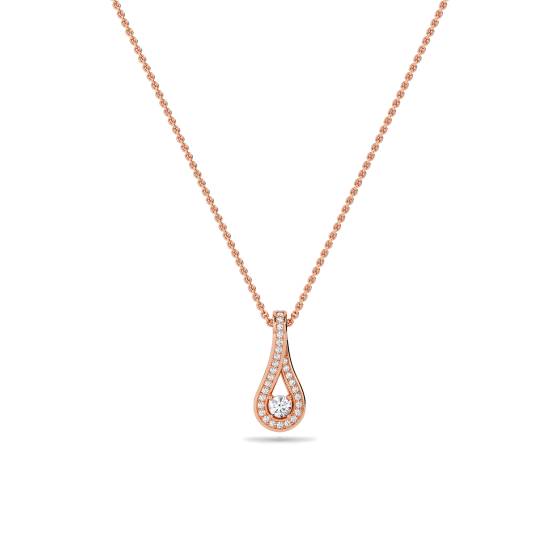 Stilvoller runder Diamant-Designer-Anhänger