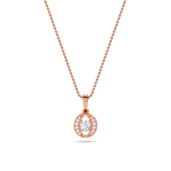 Einzigartiger runder Diamant-Designer-Anhänger