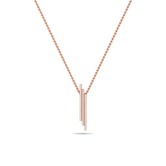Eleganter Anhänger mit rundem Diamantcluster