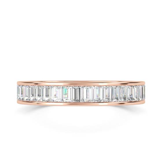 Klassischer Baguette-Diamant-Ewigkeitsring